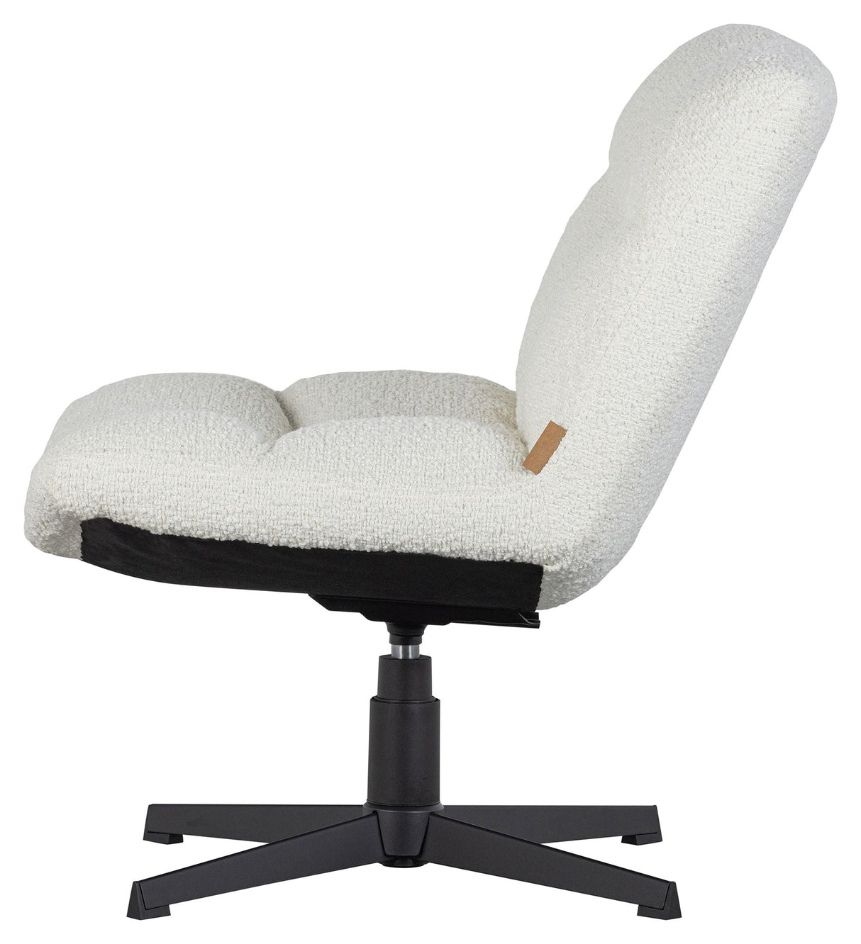 Vinny Lounge Chair w. svivningsfot - off -white bouclé