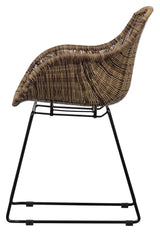 Willow Garden Chair w. armstöd, natur