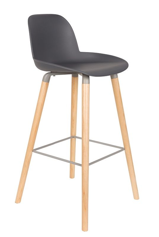 Zuiver Albert Kuip Barstool - Dark Grey