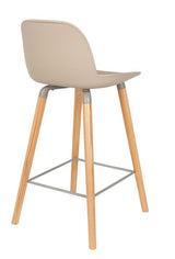 Zuiver Albert Kuip Barstol - Taupe, SH: 65 cm