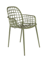 Zuiver Albert Kuip Garden Chair w/armstöd, grönt