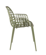 Zuiver Albert Kuip Garden Chair w/armstöd, grönt