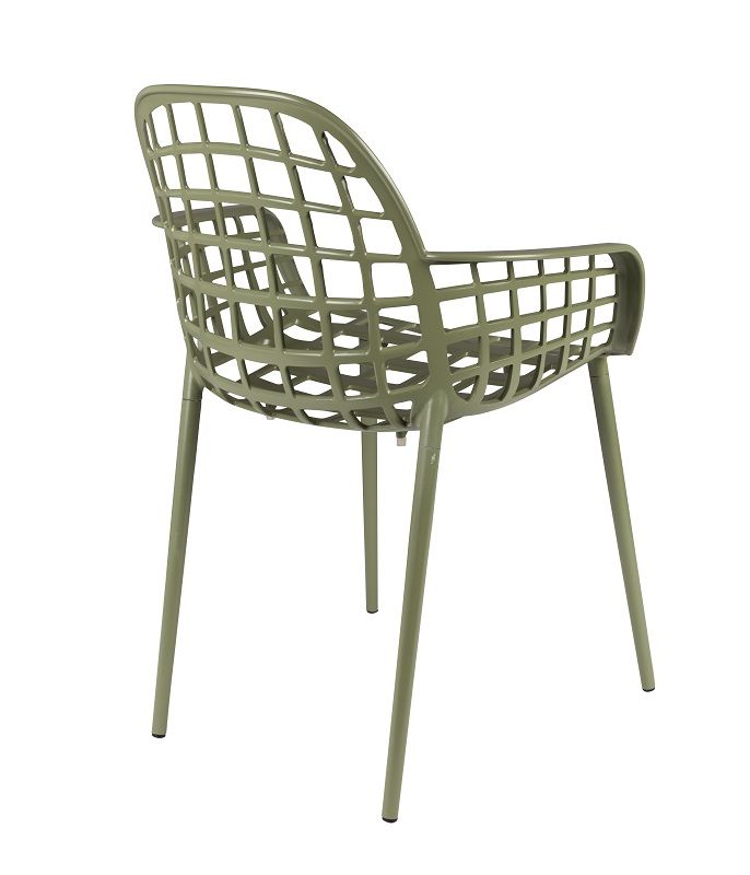 Zuiver Albert Kuip Garden Chair w/armstöd, grönt