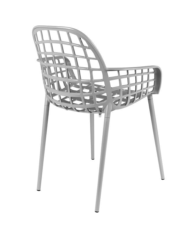 Zuiver Albert Kuip Garden Chair w/armstöd - ljusgrå