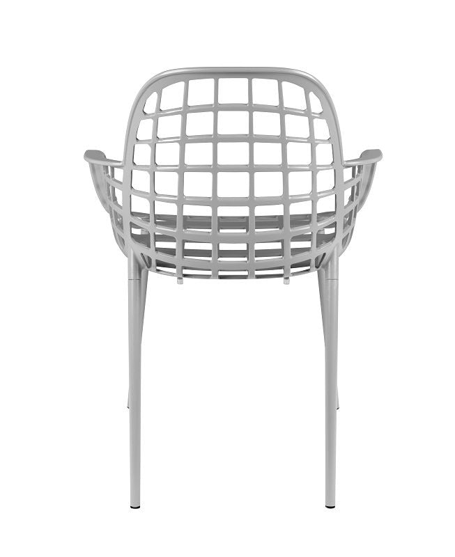 Zuiver Albert Kuip Garden Chair w/armstöd - ljusgrå