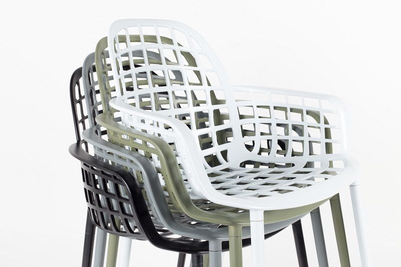 Zuiver Albert Kuip Garden Chair w/armstöd - Svart