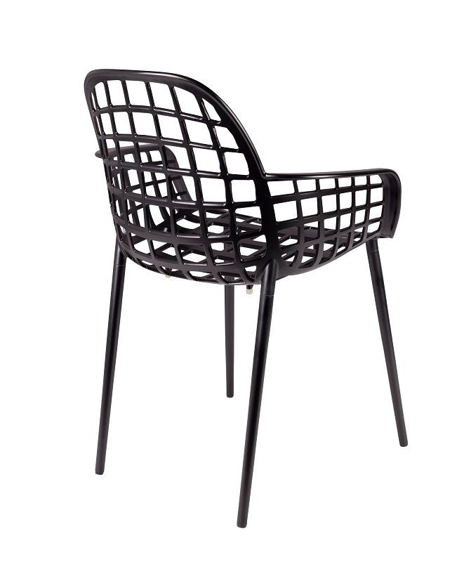 Zuiver Albert Kuip Garden Chair w/armstöd - Svart