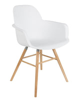 Zuiver Albert Kuip Dining Chair Armest - White