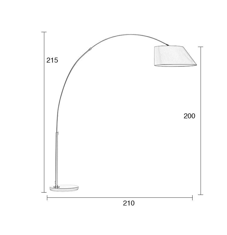 Zuiver Arc Floor Lamp - vit