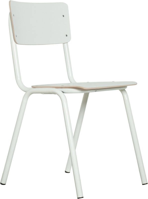 Zuiver tillbaka till skolan Stacking Chair - White