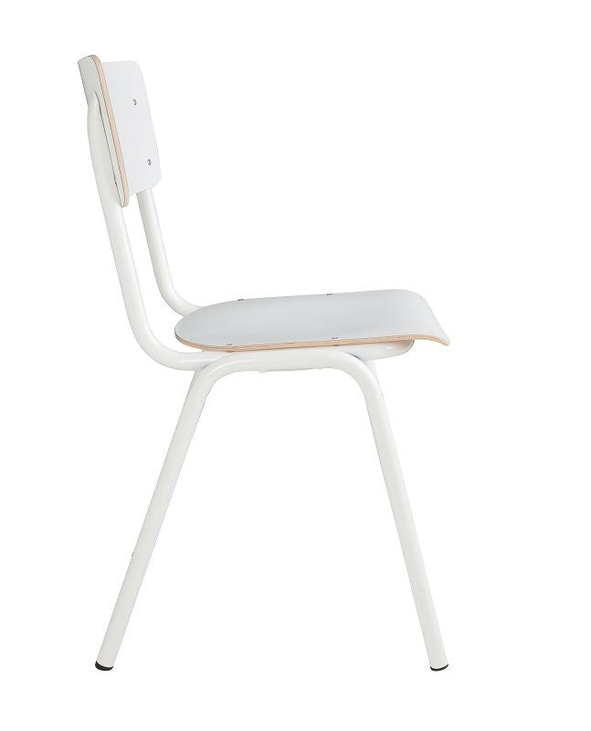 Zuiver tillbaka till skolan Stacking Chair - White