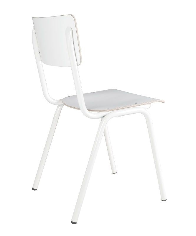 Zuiver tillbaka till skolan Stacking Chair - White