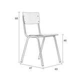 Zuiver tillbaka till skolan Stacking Chair - White