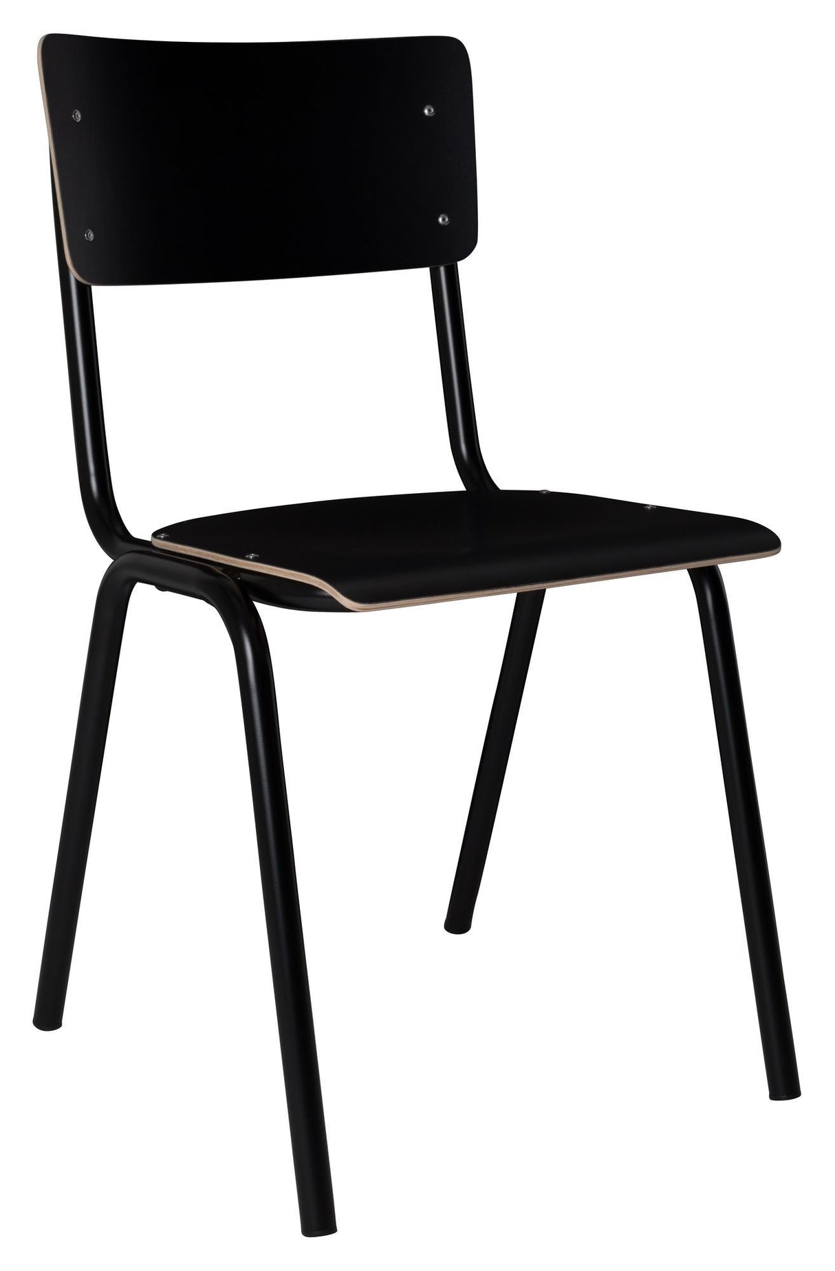 Zuiver tillbaka till skolan Stacking Chair - Black