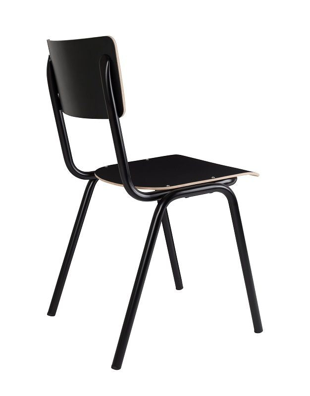 Zuiver tillbaka till skolan Stacking Chair - Black