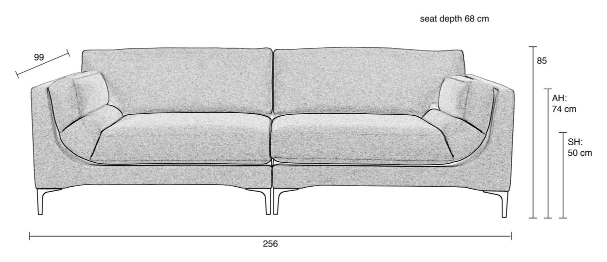 BALCONY 3-PERS. Soffa, beige