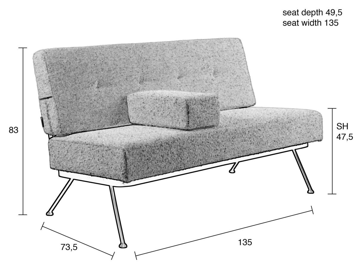 Bowie Lounge Soffa, White Teddy