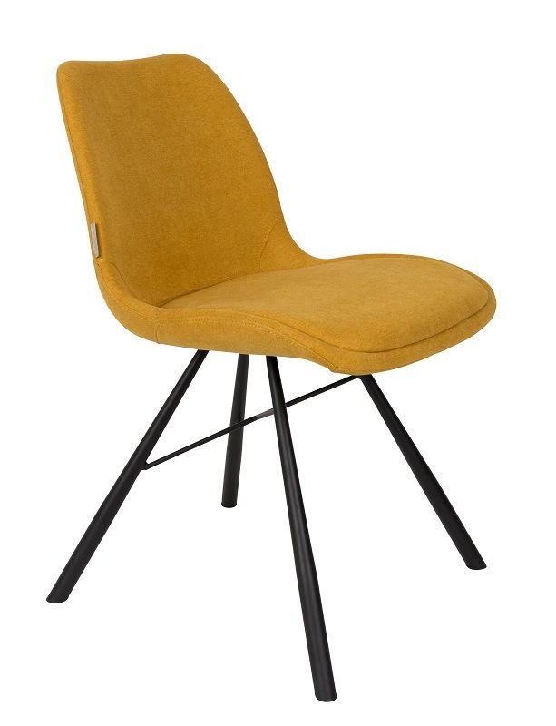 Zuiver Brent Dining Chair - Mustard