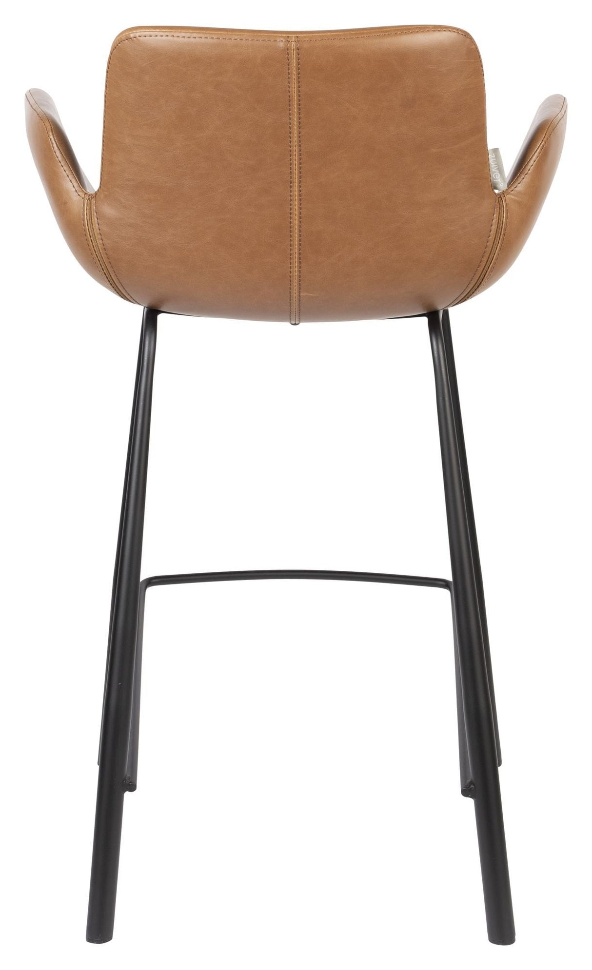 Zuiver Brit Bar Pall - Brown Leatherette, SH: 67,5 cm