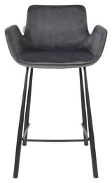 Zuiver Brit Bar Pall - Dark Grey Velor, SH: 67,5 cm