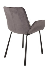 Zuiver Brit Dining Chair w/Armstests - Dark Grey