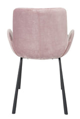 Zuiver Brit Dining Chair w/armstöd - rosa