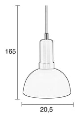 Zuiver Charlie taklampa - brun/svart