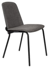 Clip Dining Chair - Svart/ grått tyg