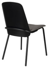 Clip Dining Chair - Svart/ grått tyg