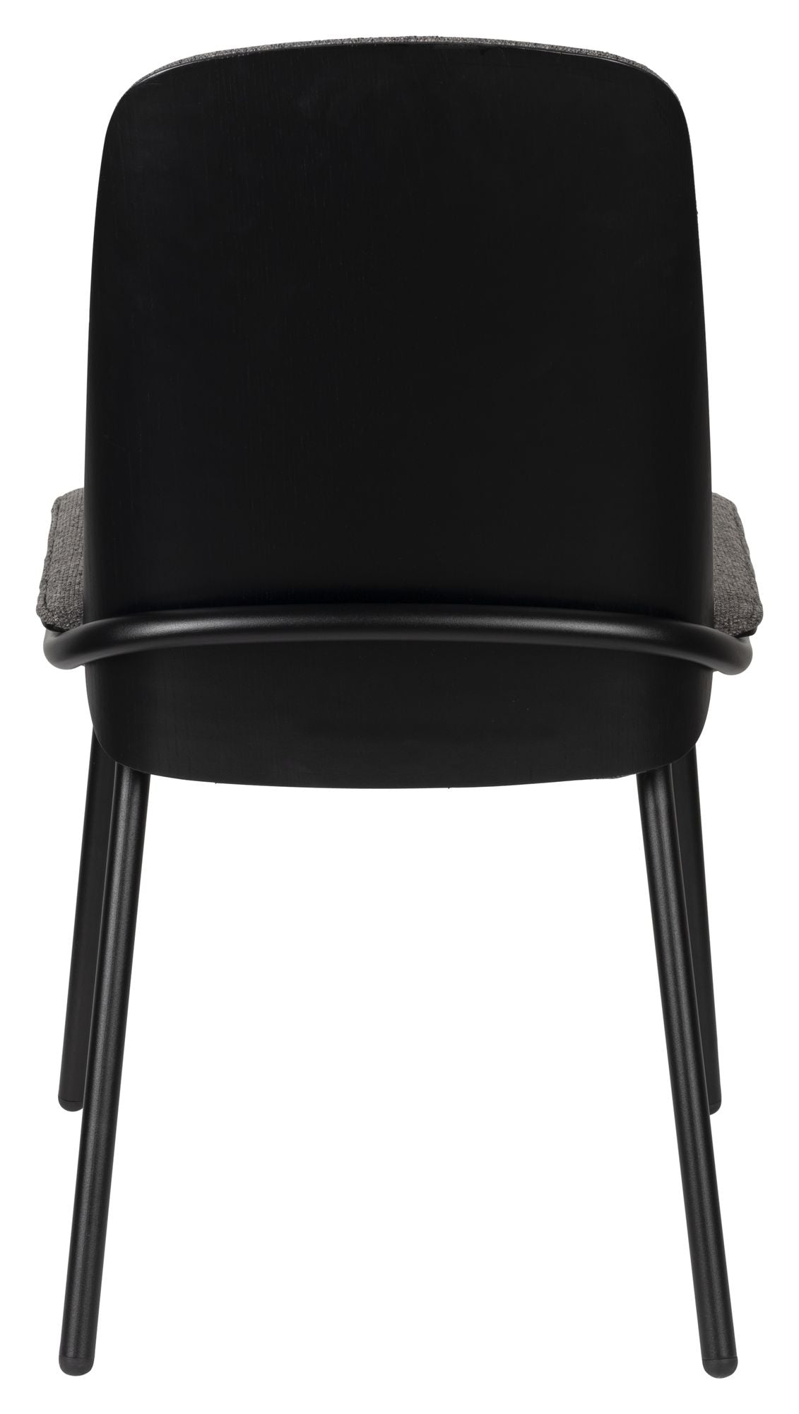 Clip Dining Chair - Svart/ grått tyg