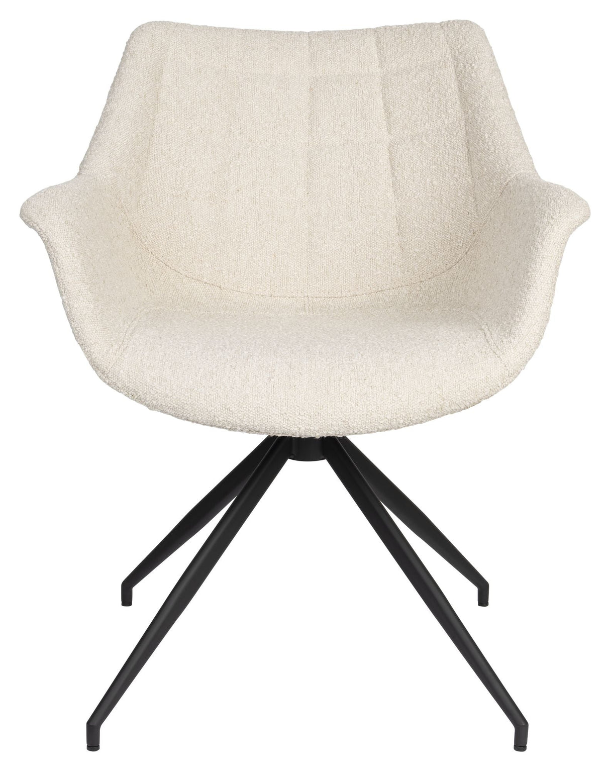 Doulton Lounge Chair w. Swivel Foot - Offwhite Bouclé