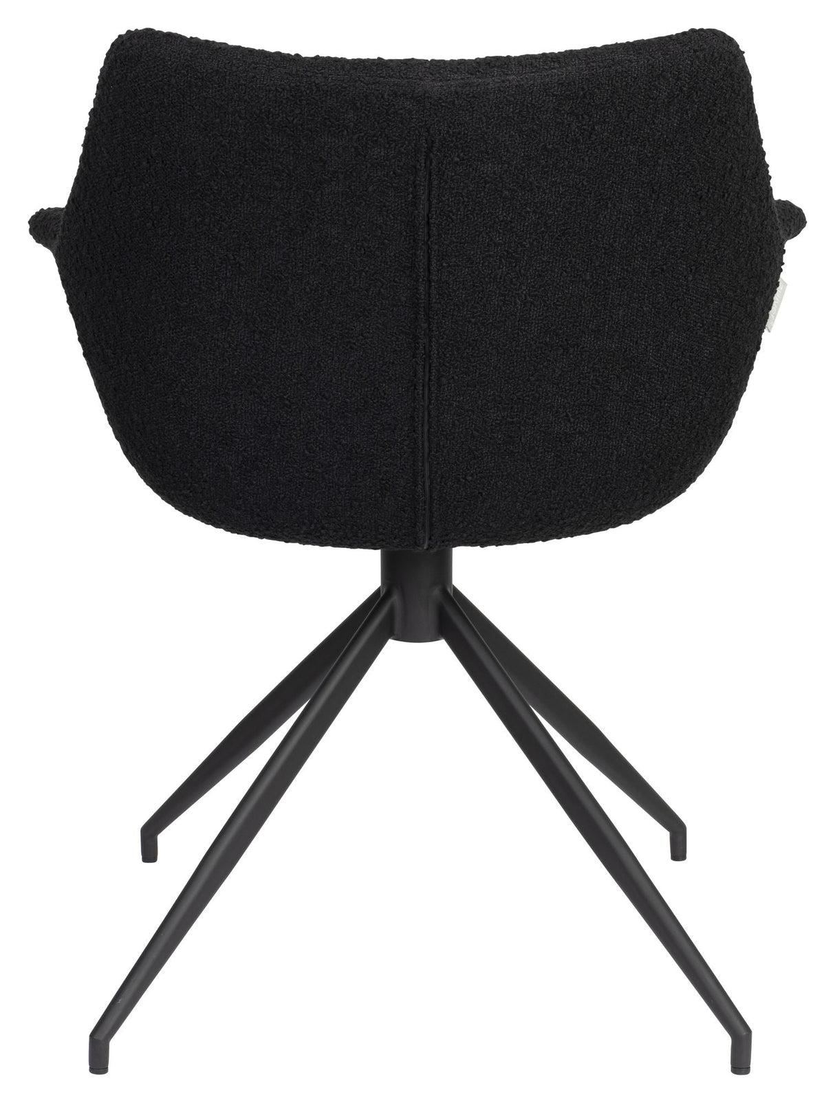 Doulton Lounge -stol med svängbar bas - Swivel Black Bouclé