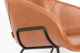 Zuiver Feston Lounge Chair - Brown Leatherette