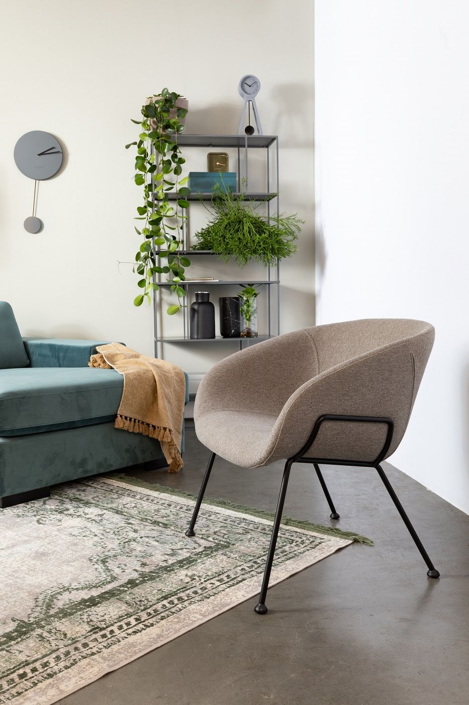 Zuiver Feston Lounge Chair - Grått tyg