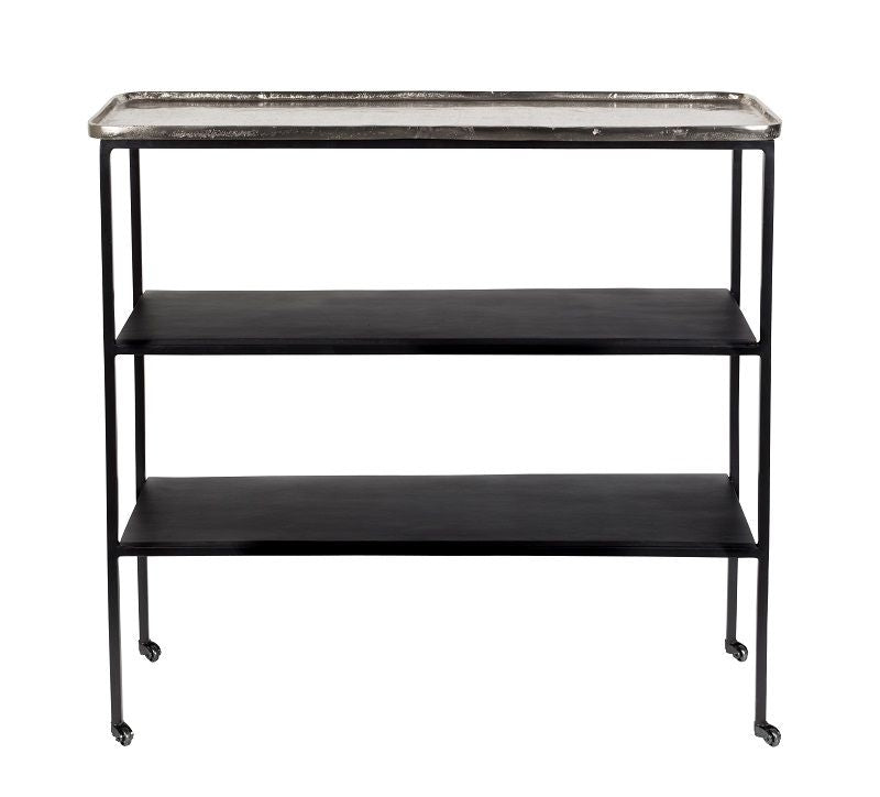 Zuiver Gusto Console Table w/Wheel - Black