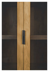 Zuiver Hardy Vitrinskab - Black/Oak Veneer