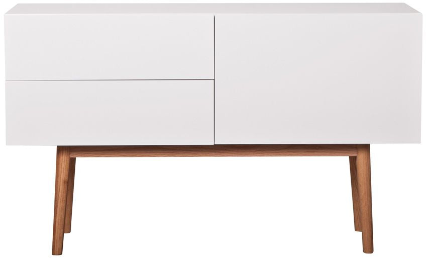 Zuiver High på Wood Sideboard - White - B: 120