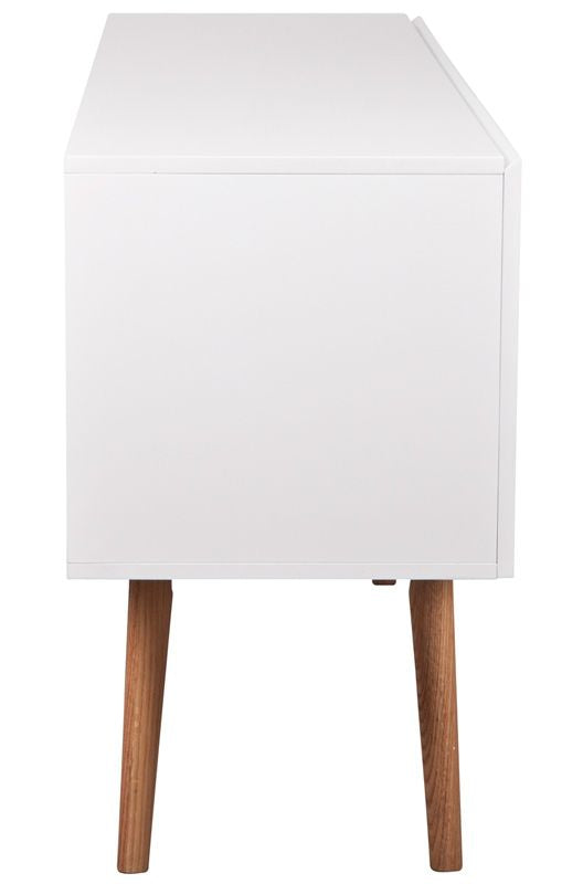 Zuiver High på Wood Sideboard - White - B: 120