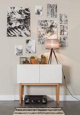 Zuiver High på Wood Sideboard - White - B: 120