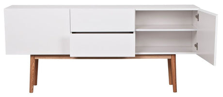 Zuiver High på Wood Sideboard - White - B: 160