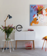 Zuiver High på Wood Sideboard - White - B: 90