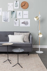 Zuiver Ivy Floor Lamp - vit/mässing