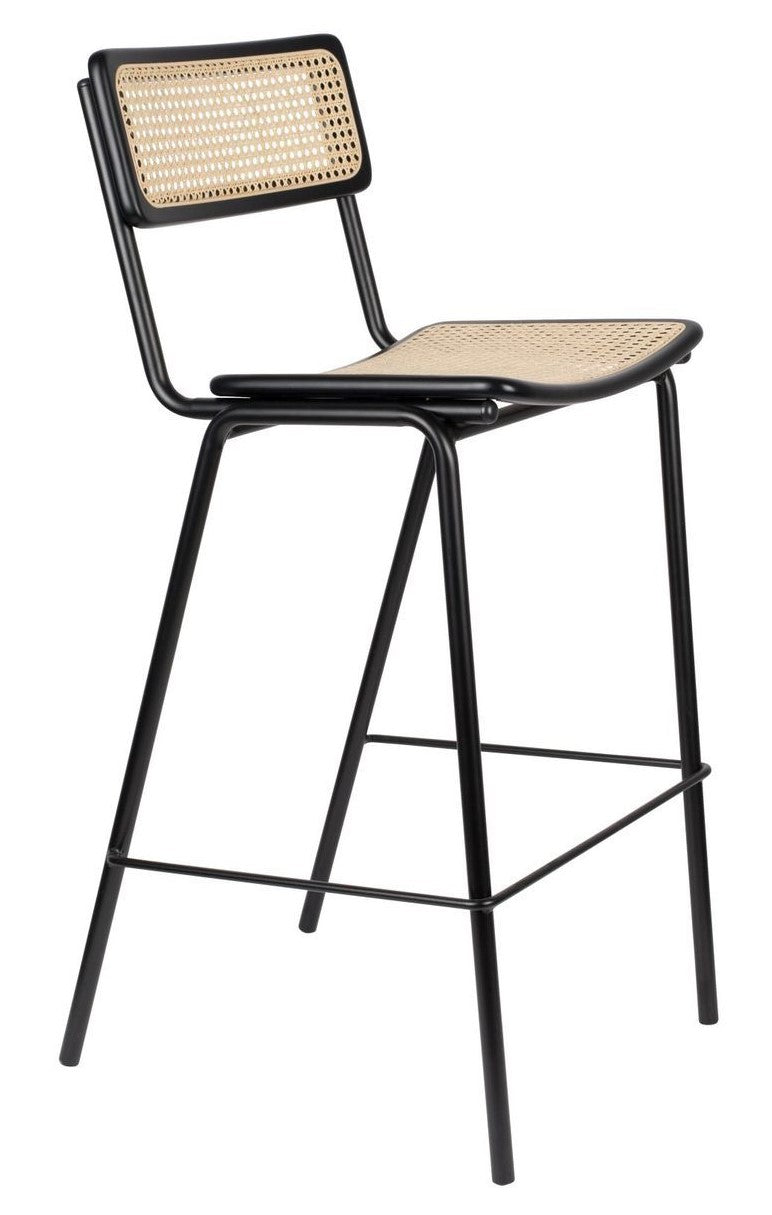 Zuiver Jort Bar Chair - Black/Nature