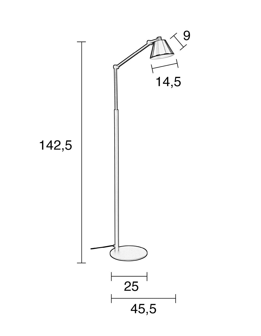 Zuiver Lub Floor Lamp - Svart