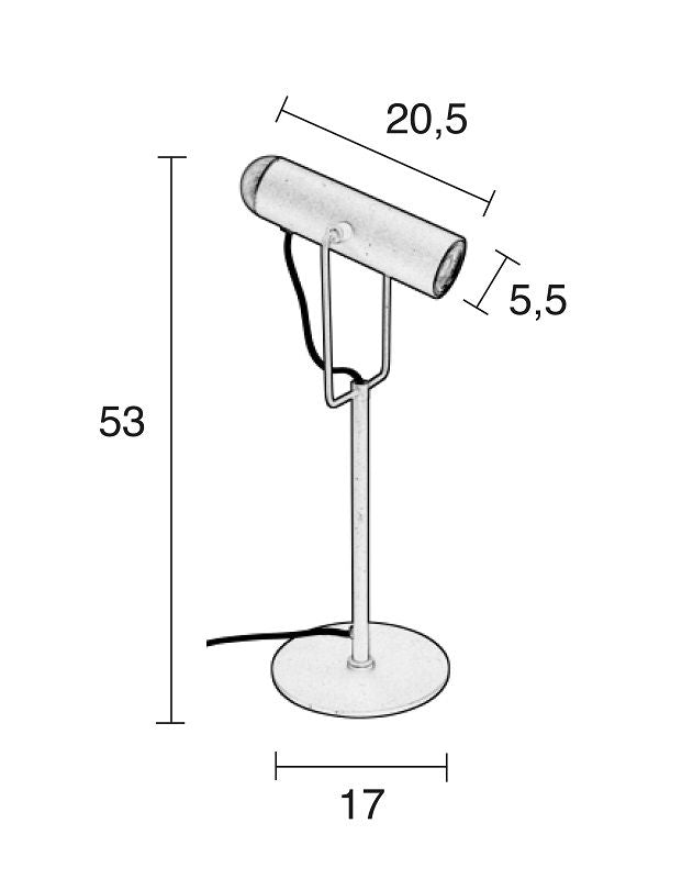 Zuiver Marlon bordslampa H53 - svart