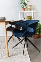 Zuiver Mia Dining Chair w/Armests - Blue