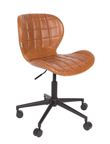 Zuiver OMG Office Chair - Brown Pu