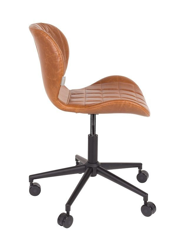 Zuiver OMG Office Chair - Brown Pu