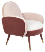 Zuiver Sam Lounge -stol - Velor Pink/White