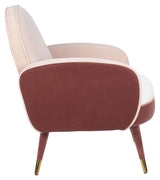 Zuiver Sam Lounge -stol - Velor Pink/White